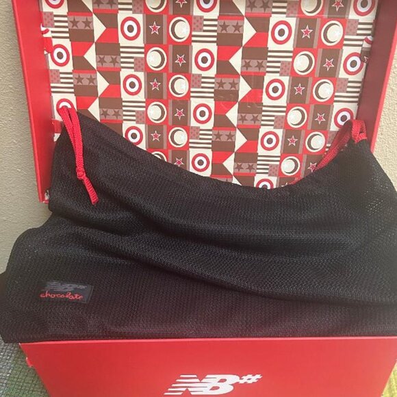 Men's New Balance Numeric 480 x Chocolate White/Red Sneakers Size 14 NEW in Box - Picture 10 of 14